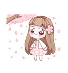 Lovely, cherry blossom girl（個別スタンプ：30）
