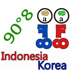 90°8 インドネシア 韓国