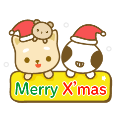 little shiba meow ＆ alien baby Christmas