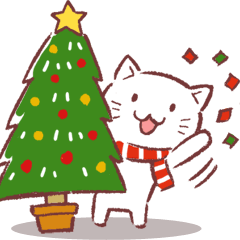 [LINEスタンプ] クリスマス色の猫たち